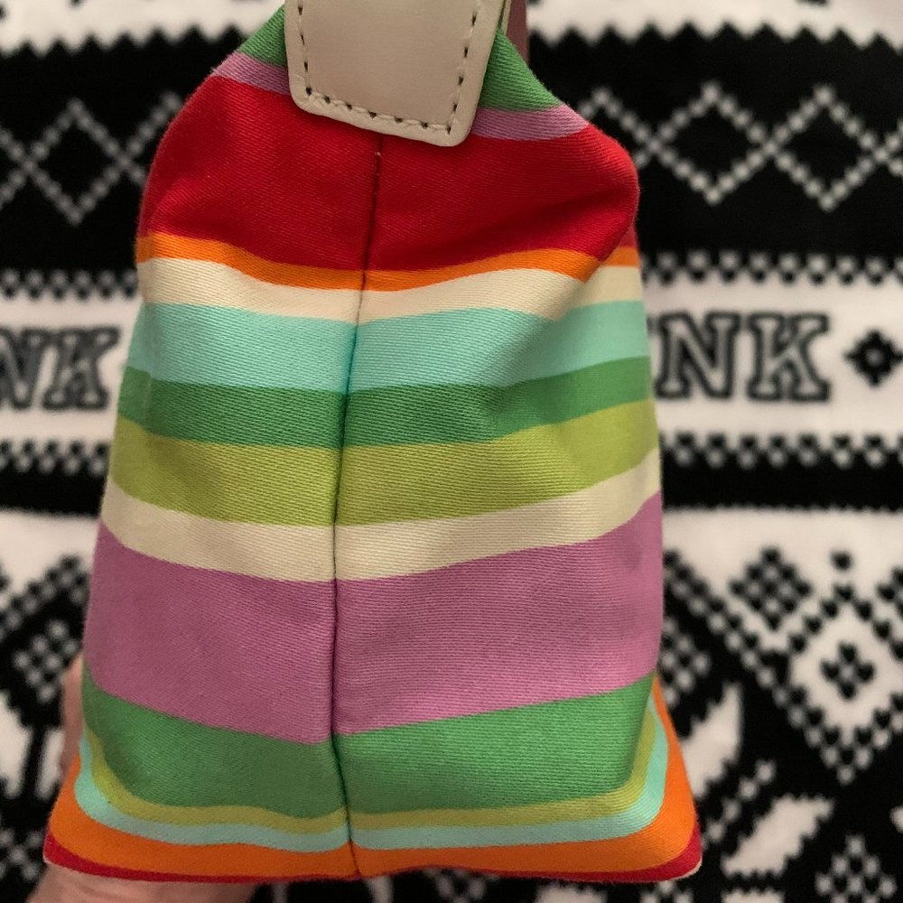 Coach Multi Color Stripe Small Bag - Picture 6 of 12